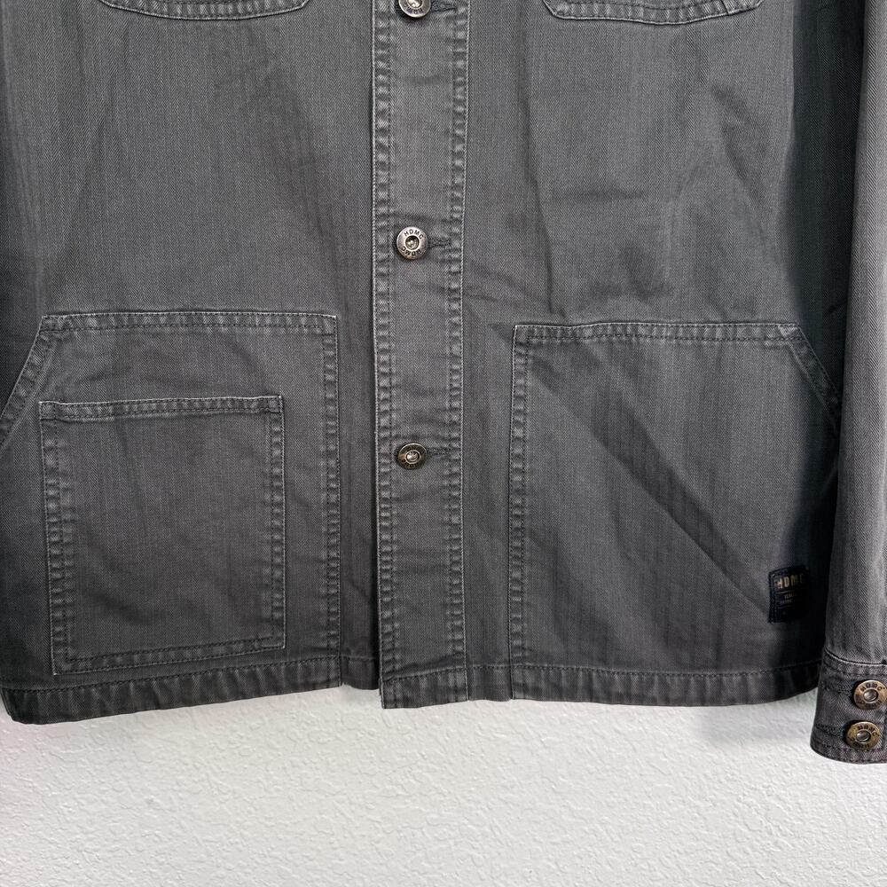 Harley Davidson Shirt Jacket Mens Large Chore Coat Button Up Biker Workwear - Picture 6 of 15